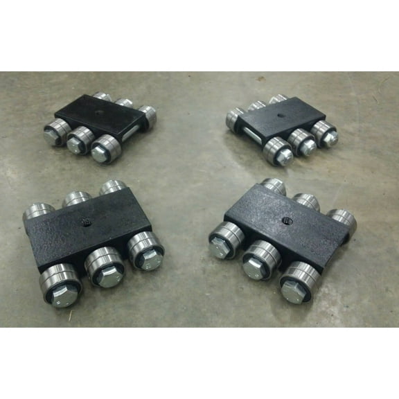 MADE IN USA 30,000lb rigger set, Machine skate set, Dolly set, Mover