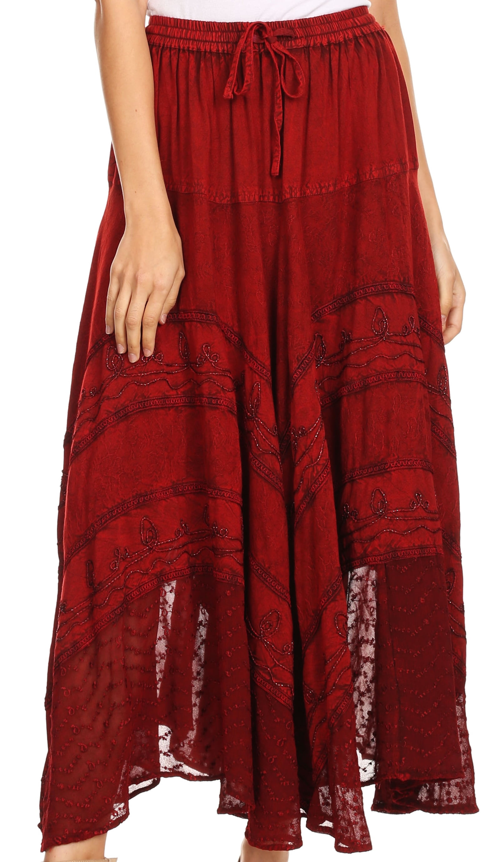 plus size boho skirts