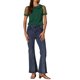 thumbnail image 2 of TOP INSPIRADOR CHIC para Mujeres con Cuello Peter Pan, Manga Puff de Malla, Blusa Vintage de Lunares XS Verde Oscuro, 2 of 6