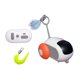 thumbnail image 5 of Juguete automático para gatos, rompecabezas para gatos, Robot, ejercicio de entrenamiento, gatito electrónico recargable, juguete con plumas para gato para uso en interiores y exteriores naranja, 5 of 10