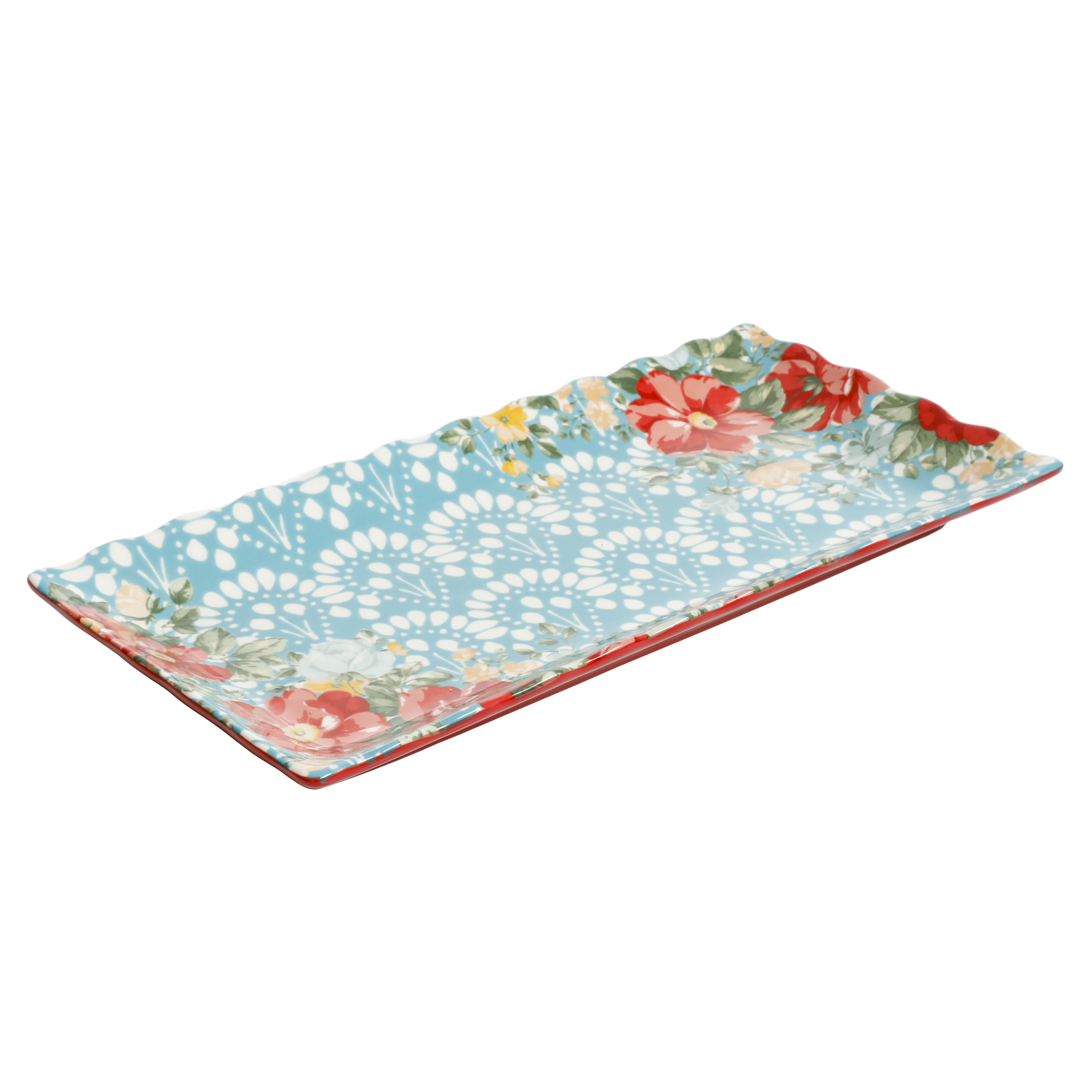 The Pioneer Woman Floral Medley 3-Piece Stoneware Serving Platters photo 8