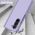 thumbnail image 3 of Compatible Samsung Galaxy Z Fold 5 Case {Hinge Protector},Luxury Ultra Thin Lightweight Hard PC Bumper Anti-Fall Shockproof Protection Hinge Case for Samsung Galaxy Z Fold 5 5G Phone Case Purple, 3 of 14