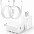 thumbnail image 1 of wonima44 iPhone 14 13 12 11 Charger Fast Charging [MFi-Certified], 20W Type-C Fast Charger Blocks with 6FT USB C to Lightning Cables Compatible with iPhone 14/13/ 12/11/ XS/XR/X/ 8 /iPad (2Pack), 1 of 1