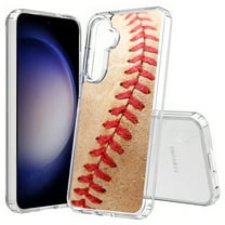 TalkingCase Slim Fit Phone Case Compatible for Samsung Galaxy S25  Plus(Not S25/ S25 Ultra), Baseball Closeup 1 Print, Lightweight,Flexible, USA Print