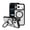 Frosted Clear / Black, variant on onn Phone Case with Ring Kickstand for iPhone 18 Pro Max / 17 Pro Max, MagSafe Compatible, Rotating Kickstand - Frosted Clear/Black