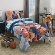 Space Jam Reversible Twin Comforter with Sham and 3 Piece Twin Sheet Set