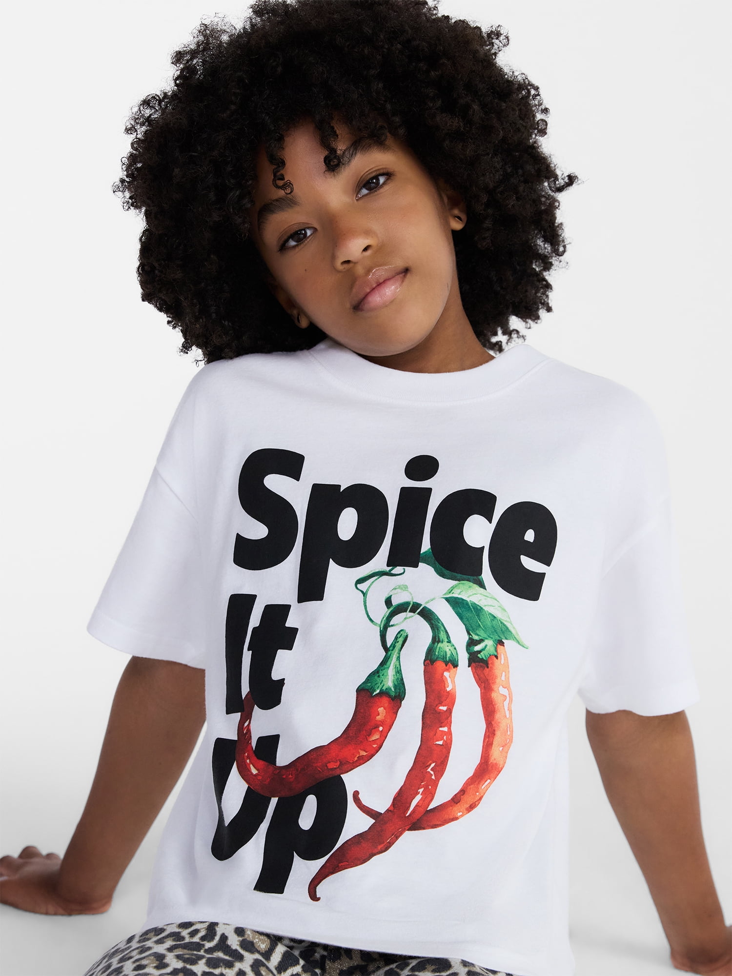 Weekend Academy Girls Oversized Graphic Tee, Sizes 4-18