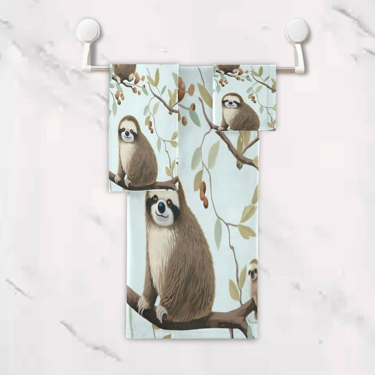 Sloth towel set shop