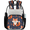 Multicolor 3, variant on Cartoon Koala Clear Backpack for Stadium Events, Leaf Leaves Transparent Plastic Bag for Games, Security Checks, Festivals, Concerts