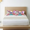 thumbnail image 6 of Coolnut Beautiful Donut Cake Pillowcase for Hair and Skin Silk Pillowcase Standard Size 20 ×26Inn, Soft and Breathable Slippery Satin Pillowcase Covers for Sleep Decor Giftsation 406, 6 of 7