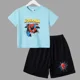 thumbnail image 3 of Conjunto de 2 piezas de camiseta y pantalones cortos deportivos para niños de Marvel Spider-Man, conjunto de verano para bebés de 3 a 12 años, ropa de marca de dibujos animados para niños, 3 of 5