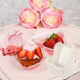 thumbnail image 4 of Uxcell 100 piezas de forros de papel para cupcakes cuadrados, tazas desechables blancas para hornear, 4 of 7