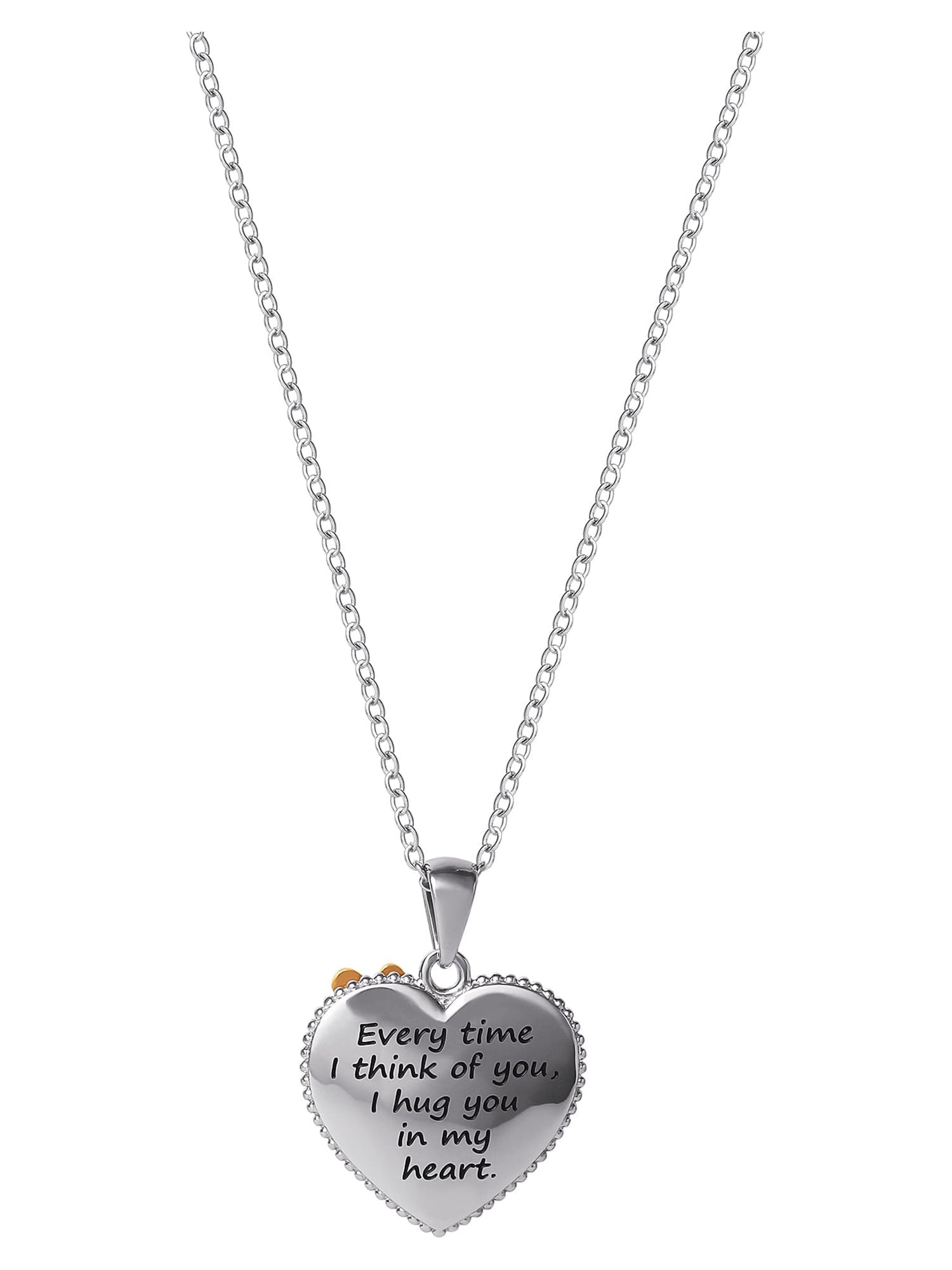 Hallmark Diamonds Heart Necklace 1/15 ct tw Sterling Silver 18