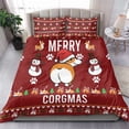 thumbnail image 3 of Funny Corgi Dog Bedding Set Merry CORGMAS Christmas DT03, 3 of 7