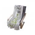 thumbnail image 4 of Bicycle Soft Flannel Fleece Throw Blanket, Life is a Bike Ride Words Print Pastel Color Unique Ride Graphic, Cozy Plush for Indoor and Outdoor Use, 50" x 70", Green Black, by Ambesonne, 4 of 6