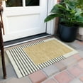 thumbnail image 6 of Addison Rugs Chantille Indoor/Outdoor Transitional Stripes Gold Washable Rectangle Rug, 1'8" x 2'6", 6 of 6