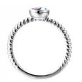thumbnail image 2 of Alexandrite Statement Ring Round Cut Color Changing June Birthstone Sterling Silver Solitaire Ring Promise Gift Mother's Day Gift, 2 of 2