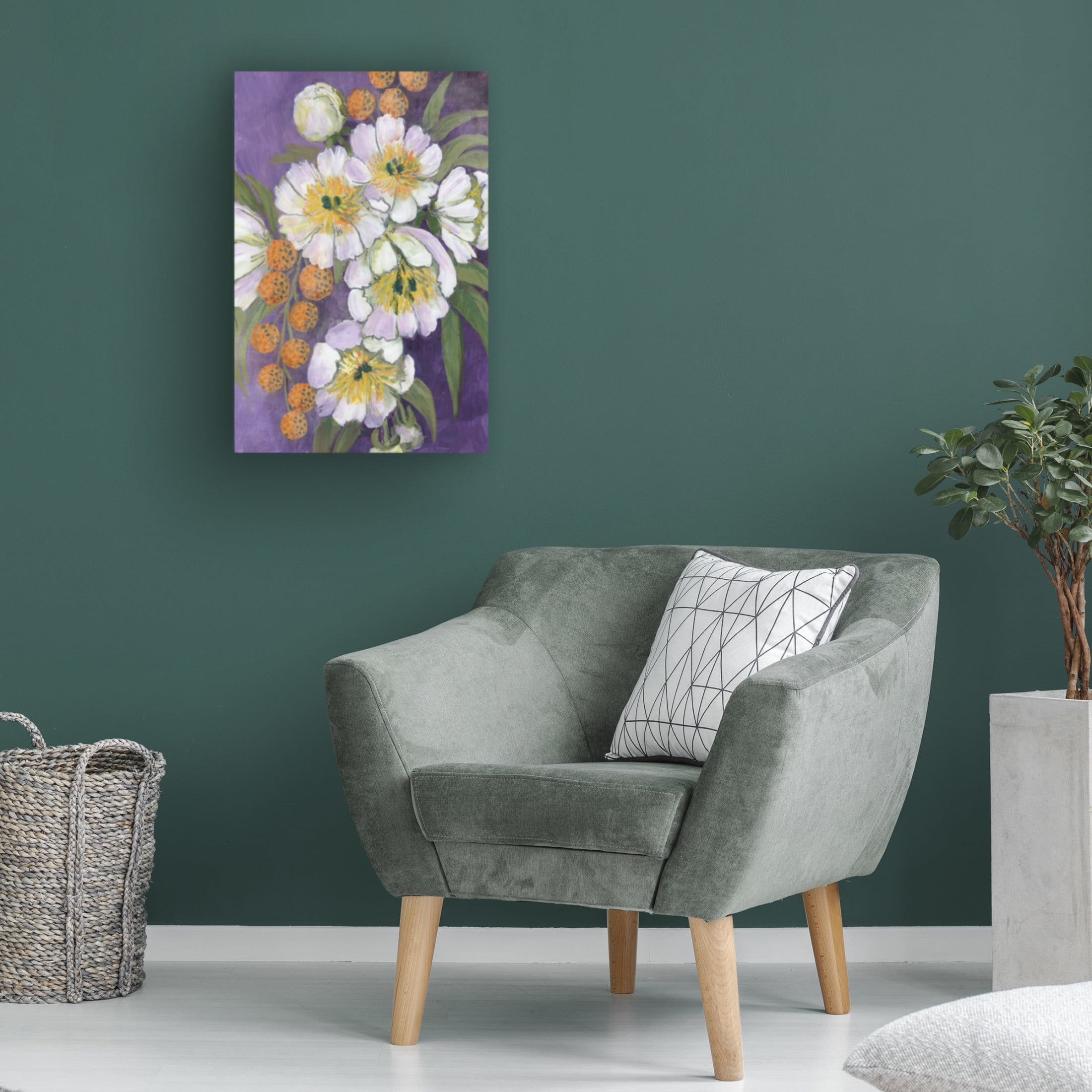Trademark Fine Art Rosana Laiz Blursbyai Choi painterly bouquet Canvas Wall Art