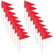thumbnail image 3 of Wooden Toothpick Flags for Food Decorations, Mini Cakes, Appetizers, Fruits, and Cupcakes – 100pcs Red Small Toppers Markers, 3 of 5
