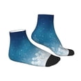 thumbnail image 3 of Bingfone Christmas Snowflakes Design Patterned Men'S Women'S Casual Cotton Socks, 3 of 9