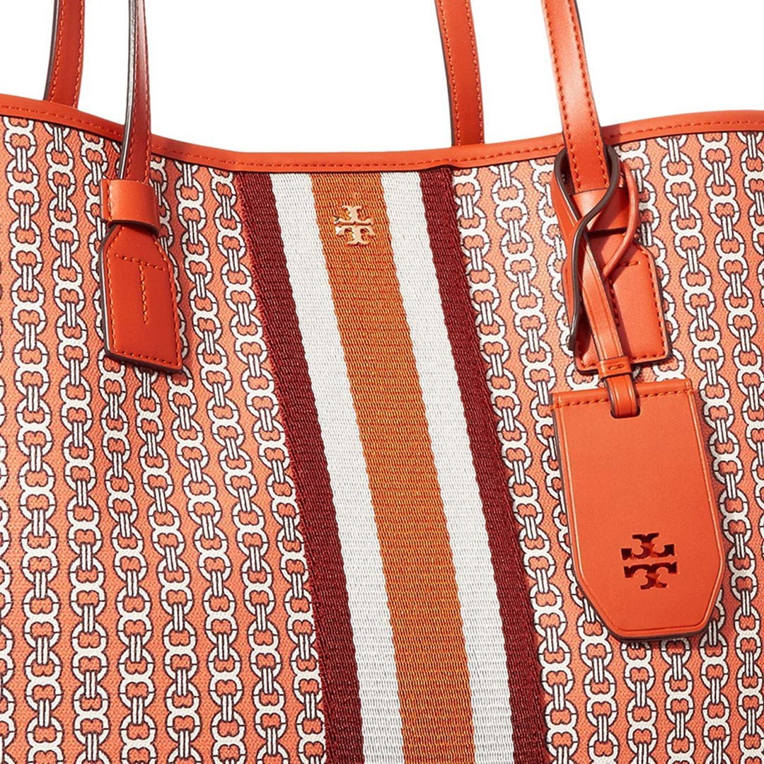 Tory burch gemini link tote orange hotsell