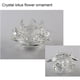 thumbnail image 4 of Advancent Flor de loto de cristal Piedras naturales Pisapapeles Feng Shui Esfera Cristales Flores Adornos Estatuillas Recuerdos Type3 NO3, 4 of 6