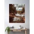 thumbnail image 2 of River And Trees On Nature Poster Wall Art, Modern Wall Decor For Living Room Bedroom, 16x24 UNFRAMED, 2 of 3