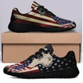 thumbnail image 3 of Black And Yellow Labrador Retriever American flag Patriot Shoes Sneakers Black Size 7.5, 3 of 7