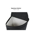 thumbnail image 3 of BirdRock Home Bamboo Corner Laundry Hamper with Lid and Cloth Liner - Black, 3 of 9