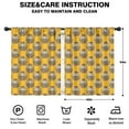 thumbnail image 2 of Blackout Kids Curtains,Yellow Hedgehog Pattern Childrens Insulated Curtains Set Of 2,Bedroom Essentials,Toddler Room Decor 42"x54"(106x137cm), 2 of 4