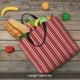 thumbnail image 5 of Balery Stripes Red White Bolsa de Mano para Mujeres con Cremallera, Bolsa de Gimnasio con Compartimentos, Bolsa para Laptop, Bolsa para Trabajo, 5 of 7