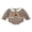Brown, variant on BemeyourBBs Girl Thanksgiving Long Sleeve Doll Collar Turkey Embroidery Romper