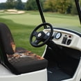 thumbnail image 6 of Pzuqiu Vintage American Flag Golf Cart Seat Cover Set - 2-Piece Stretch-Fit Protector for EZGO, Club Car & Yamaha - Breathable & Washable Outdoor Golf Accessory, 6 of 9