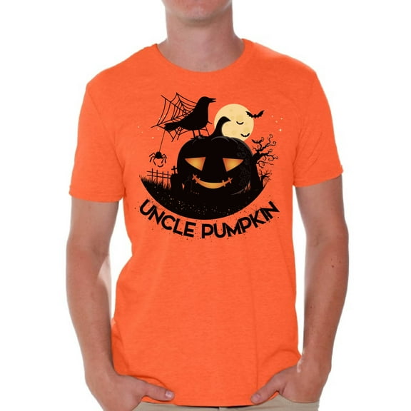 Awkward Styles Halloween T-Shirt Uncle Pumpkin Shirts for Men