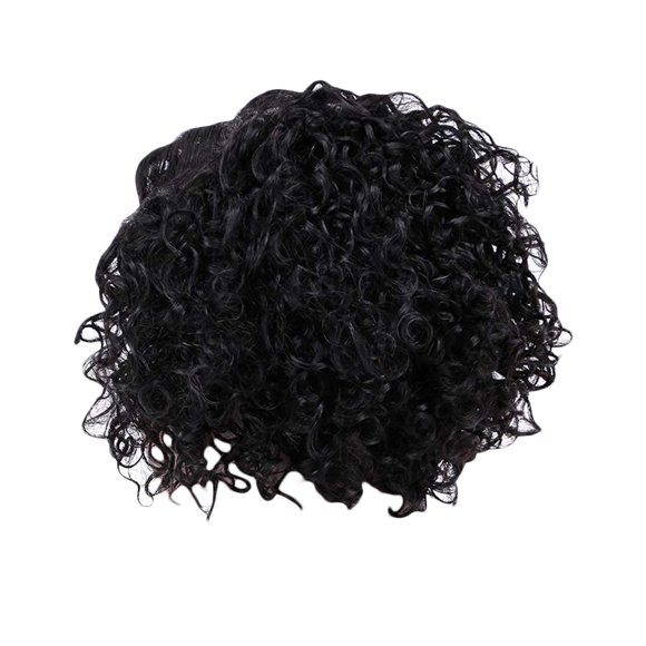 Riforla Women's Fashion Wig Black Synthetic Hairshort Wigs Hair Wave Wig Wigs for Women Black