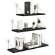 thumbnail image 1 of Repisas Flotantes de Pared, Set de 3 Estantes Minimalistas Baldas Flotantes Moderno Repisa Colgante de Almacenamiento Estanterías Decorativa para Sala Cocina BañoDormitorio Wall Shelves, 30-40-50*15CM, 1 of 7
