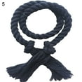 thumbnail image 2 of Zhaomeidaxi 2Pcs Curtain Tiebacks, Handmade Natural Cotton Rope and Round Finial Drapery Tie Bakes, Decorative Holdbacks Holders for Window Sheer and Blackout Panels, 2 of 7