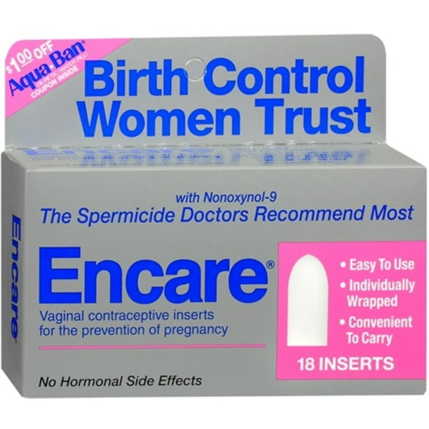 Encare Vaginal Contraceptive Inserts 18 Each (Pack of 2 ...