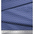 thumbnail image 2 of Soimoi Poly Georgette Fabric Leaves Small Decor Fabric Printed Yard 52 Inch Wide, 2 of 3