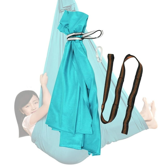 Columpio ños Hamaca Columpio ños Columpio sensorial para Azul claro Cola Hamaca de swing de los niños