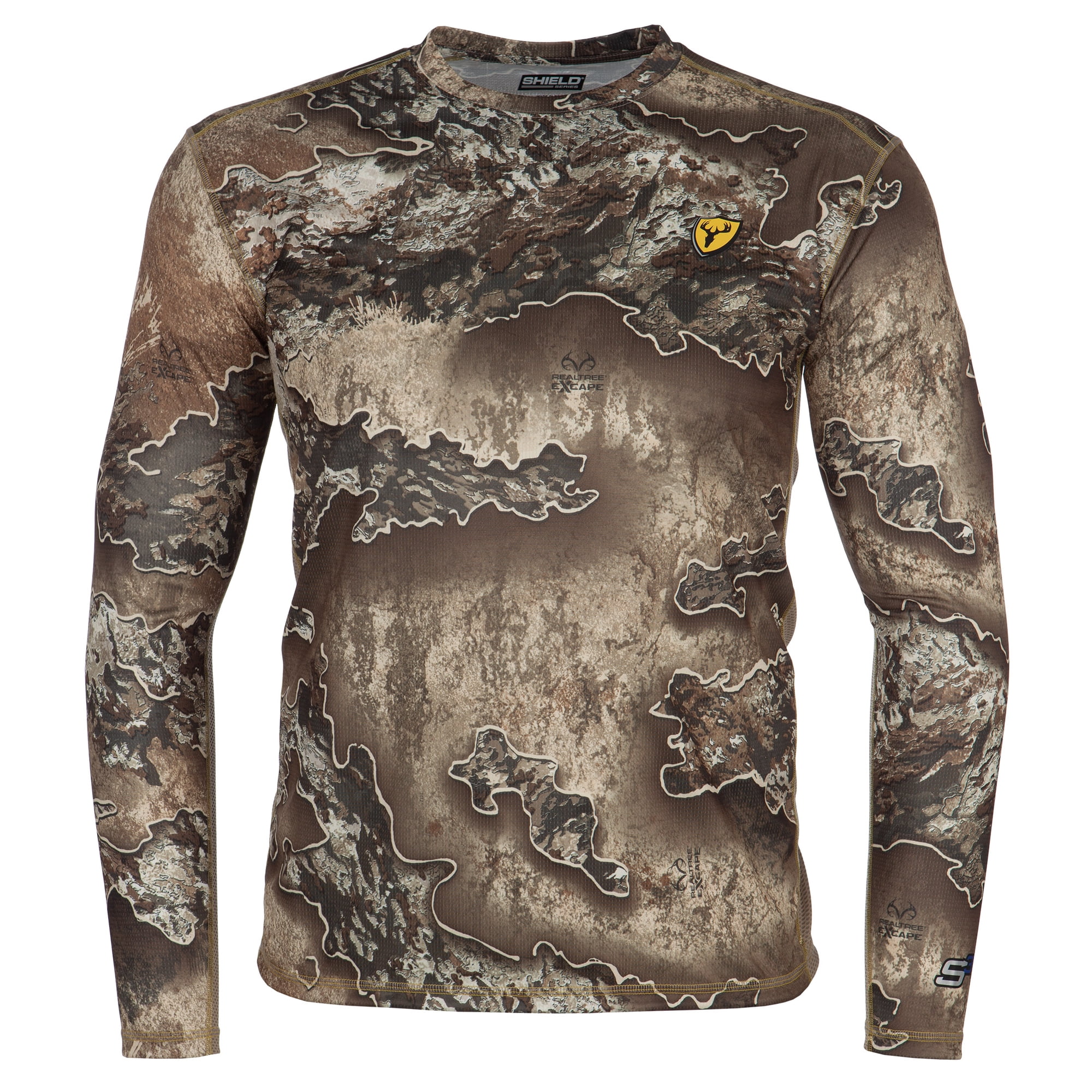 Blocker Outdoors Angatec Long Sleeve Performance Shirt Hunting Clothes for Men (Realtree Excape Large)