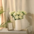 thumbnail image 3 of Black Flower Artificial Roses Flowers, Realistic Blossom Roses Real Touch Silk Rose Single Fake Flower Long Stem Bouquets for Home Decor Wedding Party Ceremony Funeral (10Pcs, Black), 3 of 5