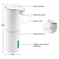 thumbnail image 5 of QUETO Foaming Soap Dispenser, 300ml Automatic Touchless Soap Dispenser Refillable Hands Free Soap Dispenser for Kitchen, Bathroom, 5 of 5