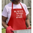thumbnail image 3 of ThisWear My Greatest Blessings Call Me Grandma Two Pocket Apron Red, 3 of 7