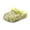 Green, variant on Lusa Cute Bunny Print Kids Slippers with Holes Girls and Boys Summer Transparent Comfortable Thick-Soled Non- Beach Sandals Casual Outdoor Play Cool Shoes Purple 9-10 Years