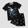 thumbnail image 2 of Kaprioy Toddler Boys Clothes Summer Outfit Sets Toddler Boys Summer Outfits Tops Elastic Waist Shorts 2Pcs Clothes Set Dinosaur Print T Shirt And Shorts Boys Summer Set, 2 of 4