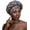 Color, variant on Woeoe Women African Turban Rose Red Braid Beanie Cap Headwear Pre-Tied Stretchy Twisted Head Turbans