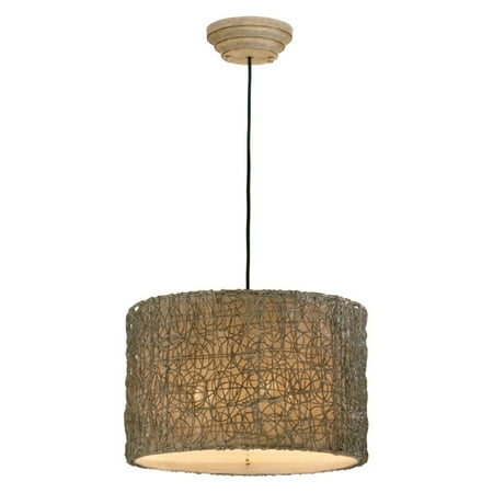 

Uttermost 21105 Knotted Rattan Drum Pendant - Brown