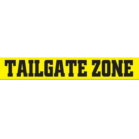 Yellow Tailgate Zone Party Tape Halloween Decoration 3