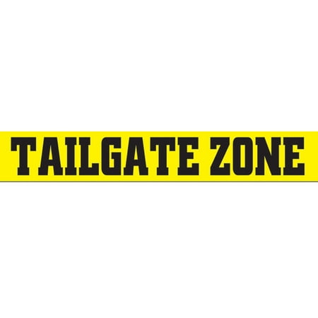 No Work Zone Party Tape - Yellow Tailgate Zone Party Tape Halloween Decoration 3